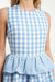 Gingham Tiered Mini Dress