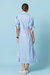 Godet Dress In Powder Blue