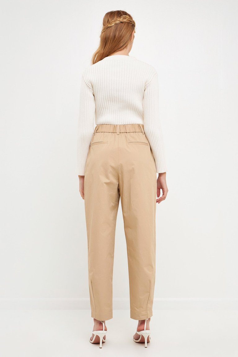 High Waist Pleated Trouser