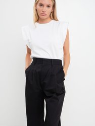 High Waist Pleated Trouser