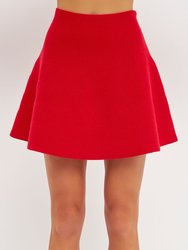 High-Waisted A-Line Mini Skirt