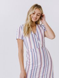 Linen Mini Dress - Multi