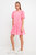 Mixed Media Mini Dress - Pink