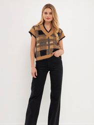 Mohair Plaid Vest