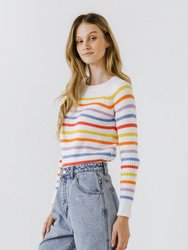 Multi-colored Striped Sweater