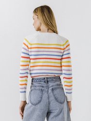 Multi-colored Striped Sweater