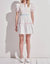 Parker Piped Dress - White