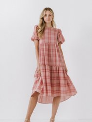 Plaid Midi Dress