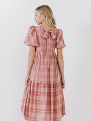 Plaid Midi Dress