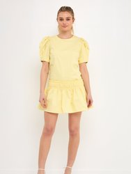 Poplin Ruffle detail Dress