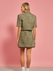 Premium Cropped Tweed Jacket