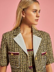 Premium Cropped Tweed Jacket