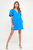 Puff Sleeve A line Shift Mini Dress