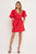 Puff Sleeve A line Shift Mini Dress