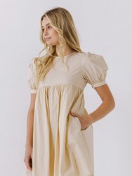 Puff Sleeve Babydoll Dress