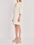 Ribbon Embroidered Shift Dress In Ivory