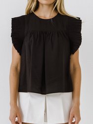 Ruffle Detail Top