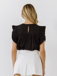 Ruffle Detail Top