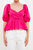 Shirring Detail Puff Sleeve Top