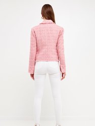 Single-Breasted Tweed Blazer