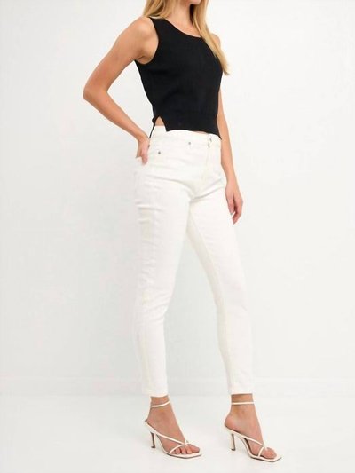 English Factory Skinny Jeans - White product