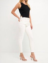 Skinny Jeans - White - White