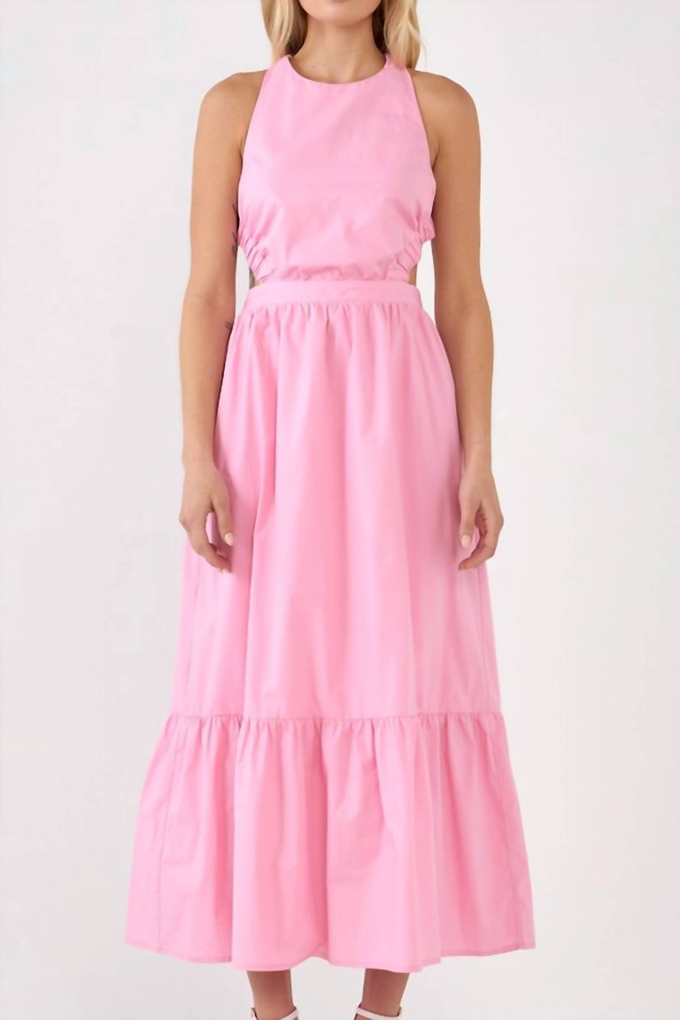 Sleeveless Maxi Dress - Pink