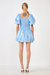 Smocked Dress With Balloon Sleeves