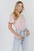 Smocked Stripe Top - Pink