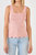 Square neckline Scallop Edge Knit Tank Top