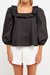 Square Ruffled Neckline Top