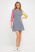 Striped Color Block Mini Dress - Multi