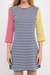 Striped Color Block Mini Dress