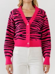 Tiger Knit Cardigan