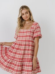 Tweed Mini Dress - Red Multi