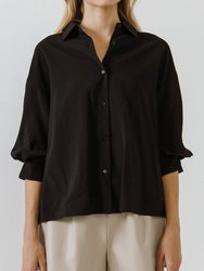 Woven Blouse - Black