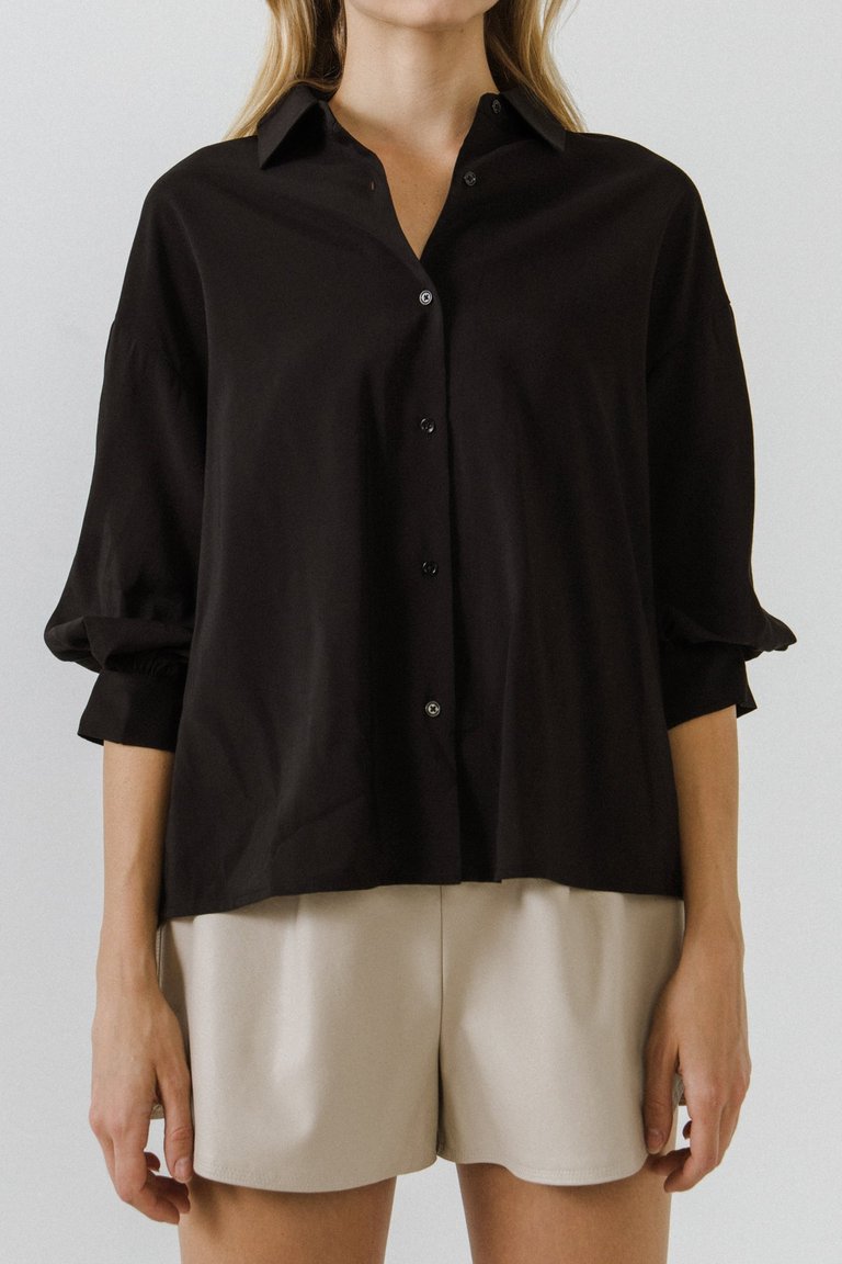 Woven Blouse - Black