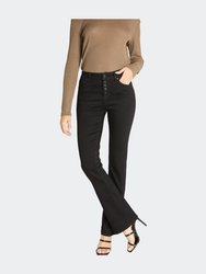 70s Classic High Rise Bootcut Jeans - Black