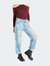 ‘90s High Rise Heavily Distressed Boyfriend Jeans - Medium Blue