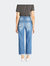 ‘90s Vintage Relaxed Mom Jeans With Rolled Cuff