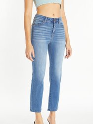 High Rise Straight Jeans