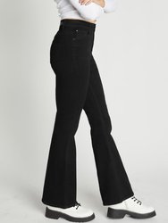 Super High Rise 5-Pocket Flare Jeans - Black