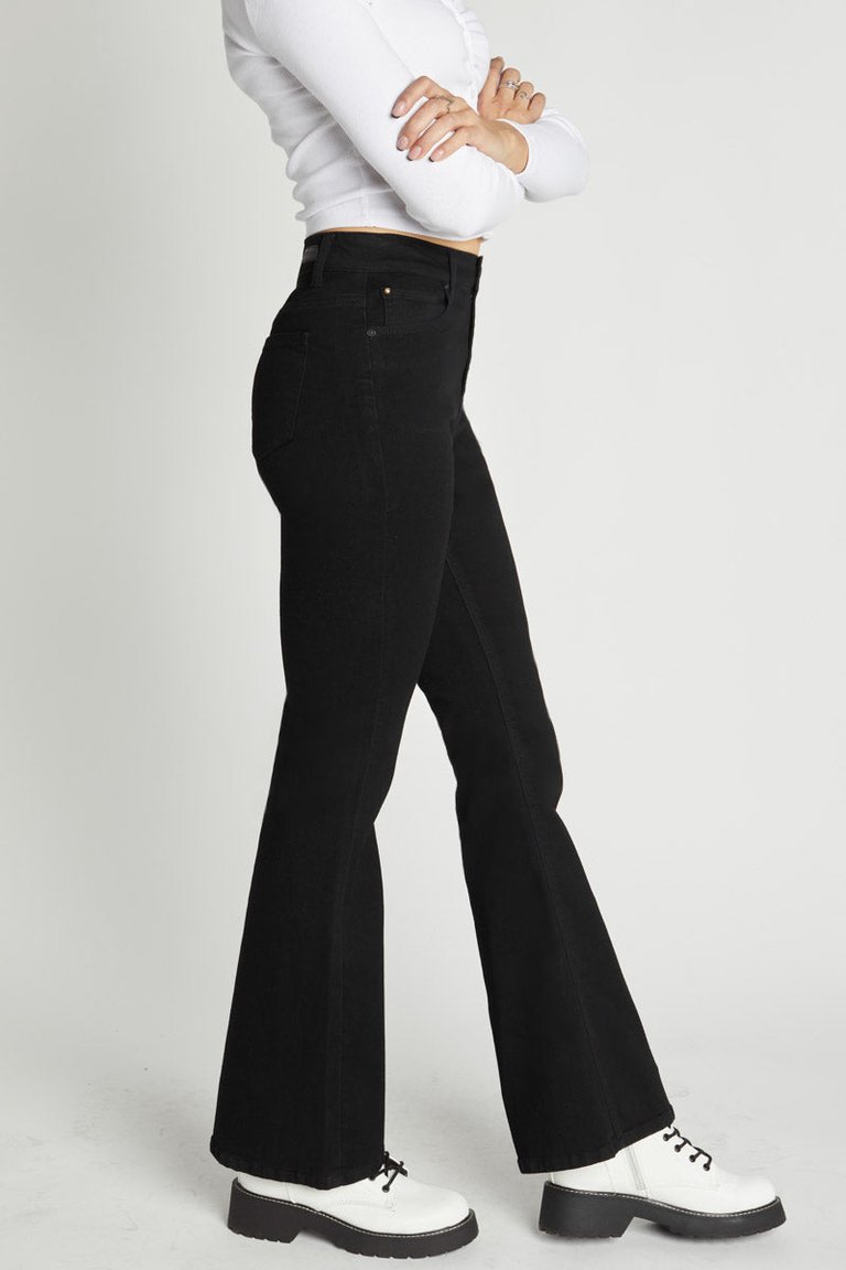 Super High Rise 5-Pocket Flare Jeans - Black