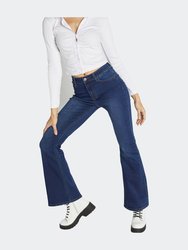 Super High Rise 5-Pocket Flare Jeans - Dark