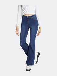 Super High Rise 5-Pocket Flare Jeans - Dark - Dark