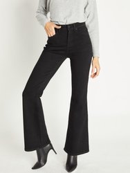 Super High Rise Classic Flare Jeans - Black - Black