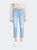 Super High Rise Cuffed Boyfriend Jeans - Light Blue - Light Blue