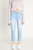 Super High Rise Mom Jeans With Cuffed Hem - Light - Light