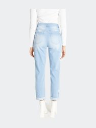 Super High Rise Relaxed Mom Jeans - Light Blue