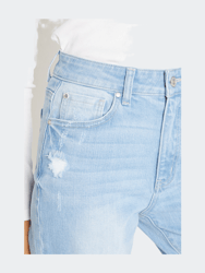 Super High Rise Relaxed Mom Jeans - Light Blue